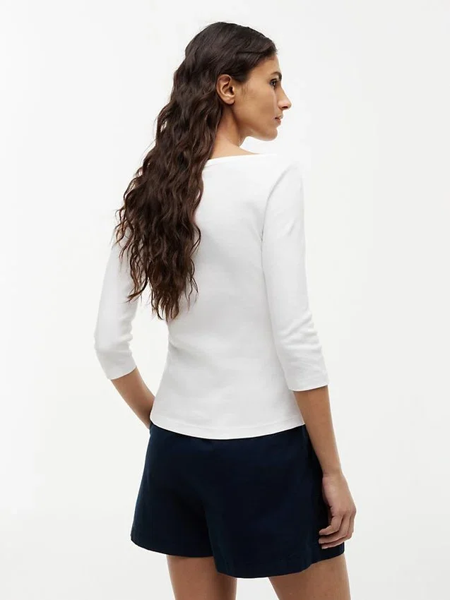 Slim Fit Boatneck T-Shirt Slim Fit Boatneck T-Shirt