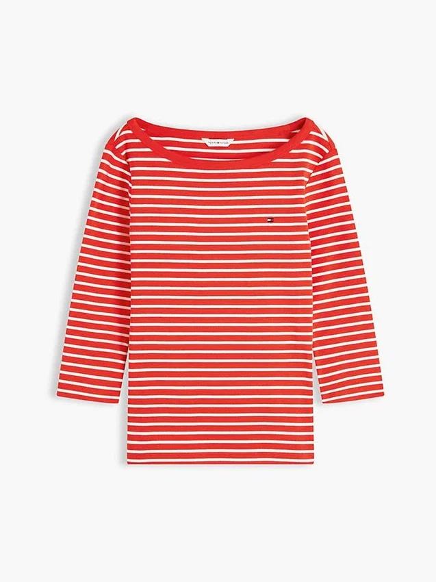 Slim Fit Boatneck T-Shirt Slim Fit Boatneck T-Shirt