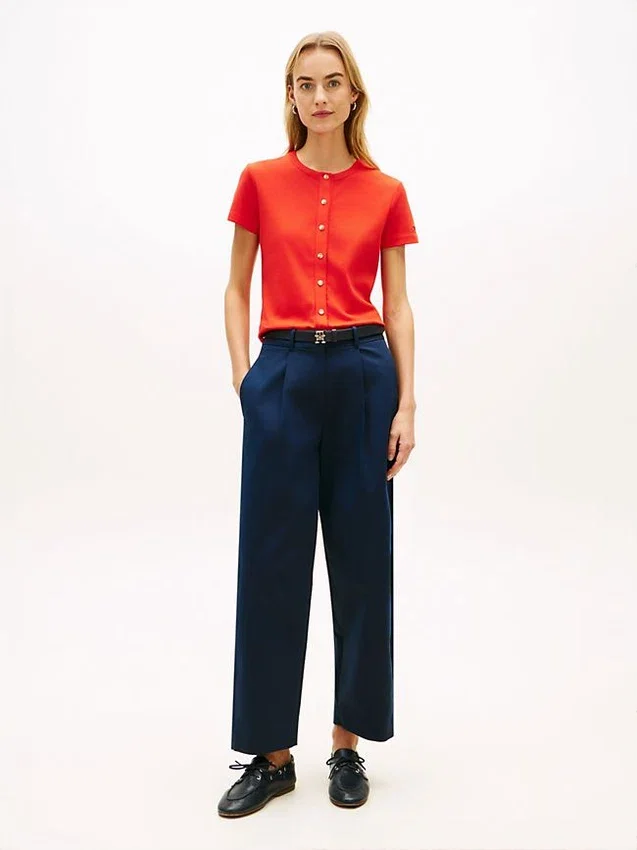 Slim Fit Button-Up T-Shirt Slim Fit Button-Up T-Shirt