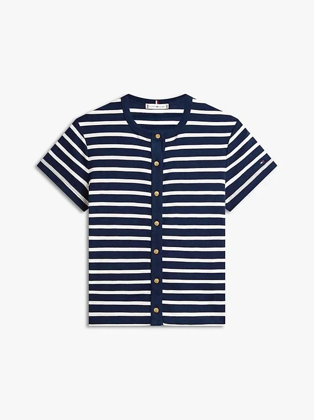 Slim Fit Button-Up T-Shirt Slim Fit Button-Up T-Shirt