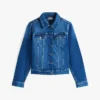 Slim Fit Dark Wash Stretch-Denim Jacket Slim Fit Dark Wash Stretch-Denim Jacket