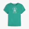 Slim Fit Garment-Dyed Crest Logo T-Shirt Slim Fit Garment-Dyed Crest Logo T-Shirt