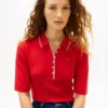 Slim Fit Half-Sleeve Tipped Polo Slim Fit Half-Sleeve Tipped Polo