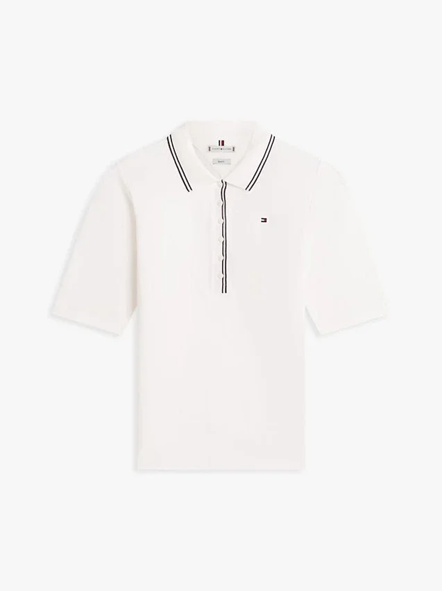 Slim Fit Half-Sleeve Tipped Polo Slim Fit Half-Sleeve Tipped Polo