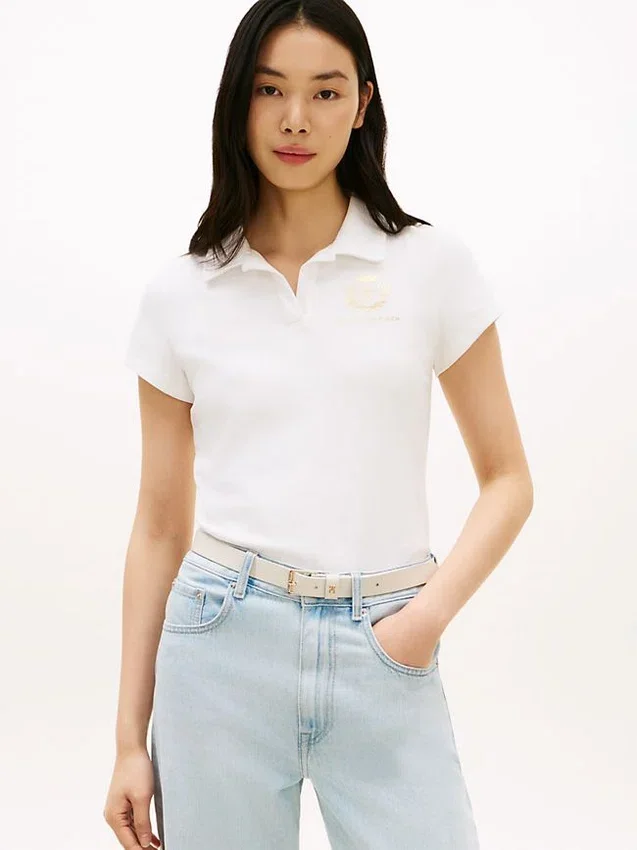 Slim Fit Laurel Leaf Logo Polo Slim Fit Laurel Leaf Logo Polo
