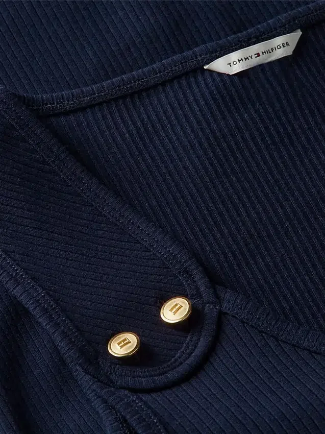 Slim Fit Nautical Gold-Button Tank Top Slim Fit Nautical Gold-Button Tank Top