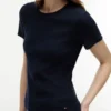 Slim Fit Pointelle Crewneck T-Shirt Slim Fit Pointelle Crewneck T-Shirt