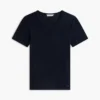 Slim Fit Pointelle Crewneck T-Shirt Slim Fit Pointelle Crewneck T-Shirt