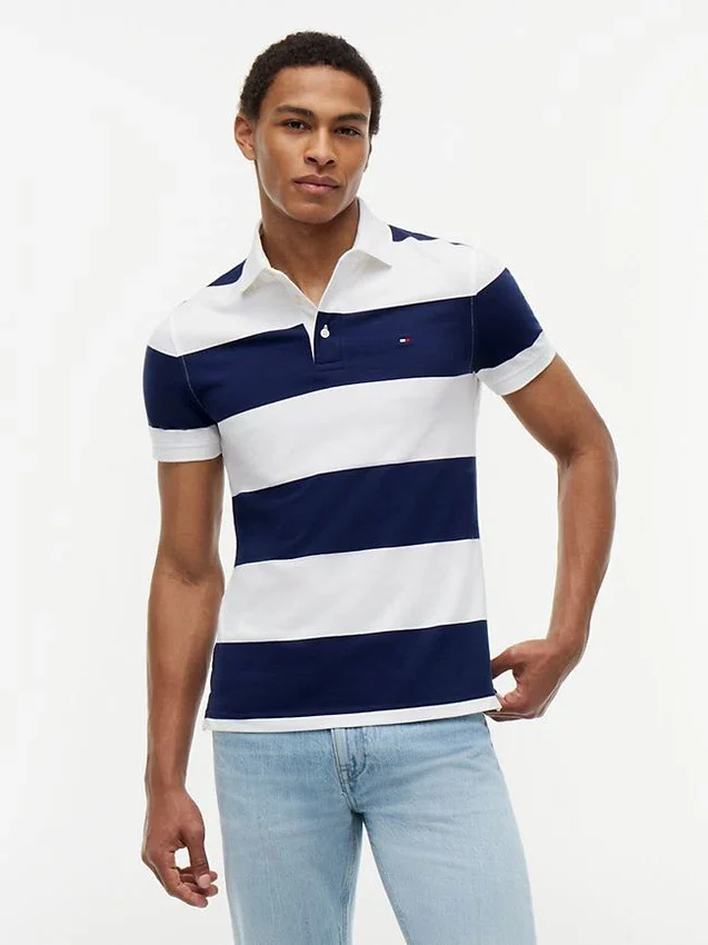 Slim Fit Rugby Stripe Polo Slim Fit Rugby Stripe Polo