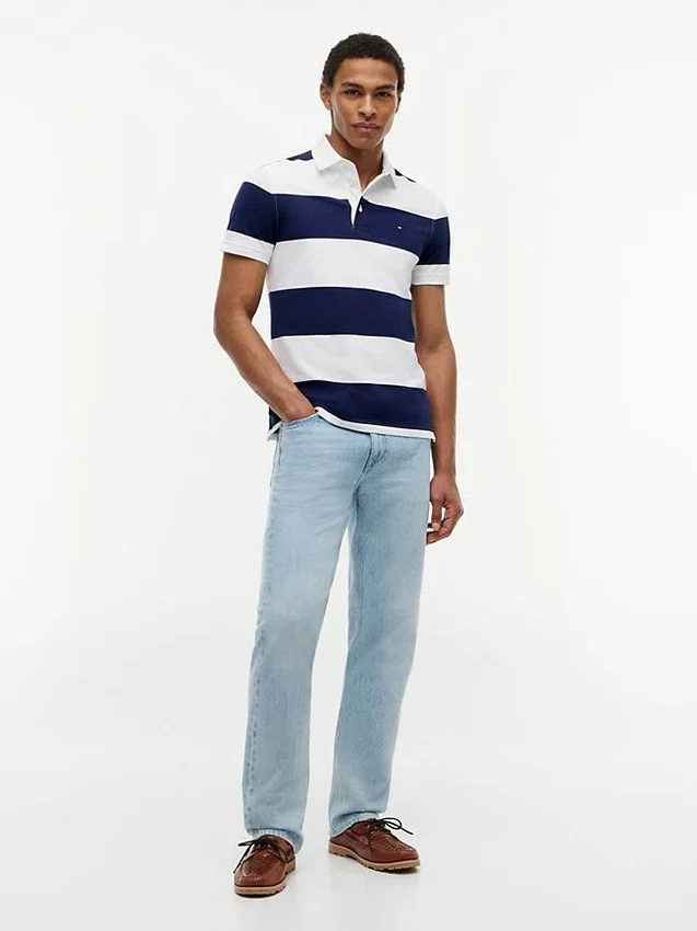Slim Fit Rugby Stripe Polo Slim Fit Rugby Stripe Polo