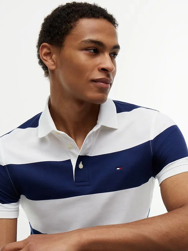 Slim Fit Rugby Stripe Polo Slim Fit Rugby Stripe Polo