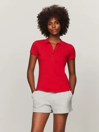 Slim Fit Stretch Cotton Polo