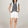 Slim Fit Stripe Stretch Cotton Polo