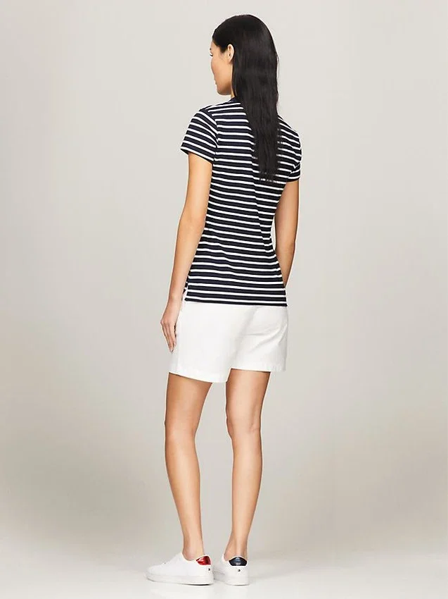 Slim Fit Stripe Stretch Cotton Polo Slim Fit Stripe Stretch Cotton Polo