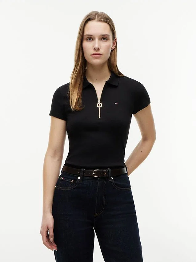 Slim Fit Zip Polo Slim Fit Zip Polo