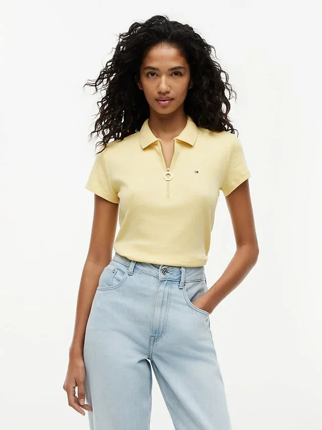 Slim Fit Zip Polo Slim Fit Zip Polo