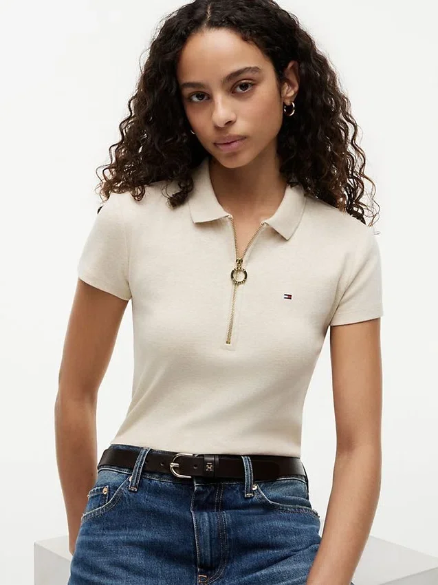 Slim Fit Zip Polo Slim Fit Zip Polo