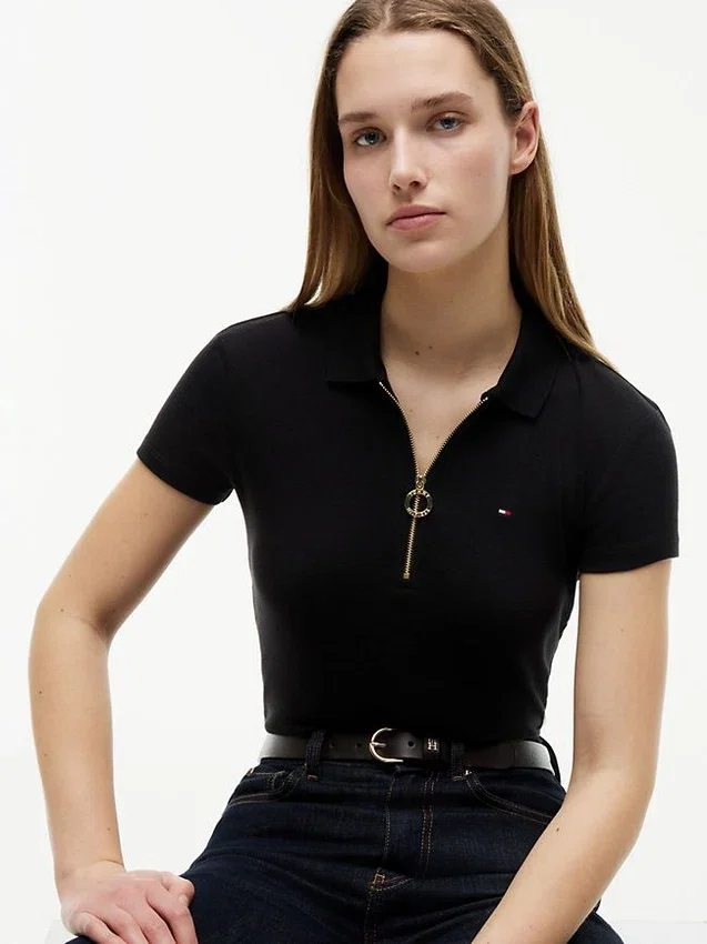 Slim Fit Zip Polo Slim Fit Zip Polo