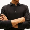 Smooth Cotton Performance Zip Polo