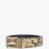 Snake-Embossed Leather Belt Snake-Embossed Leather Belt