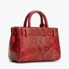 Snake-Embossed Leather Micro Tote Bag Snake-Embossed Leather Micro Tote Bag