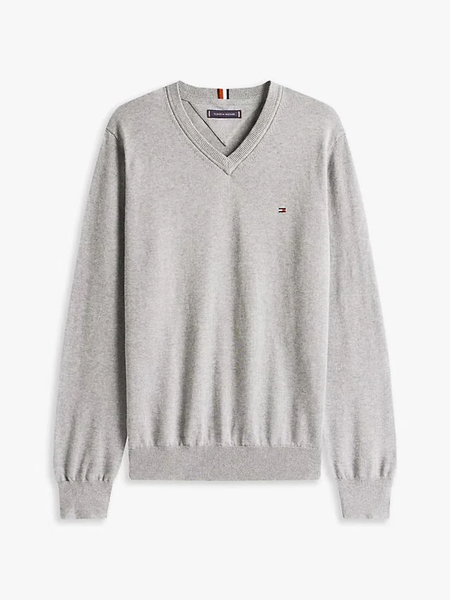 Solid Logo V-Neck Sweater Solid Logo V-Neck Sweater