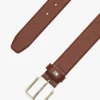 Square-Buckle Pebbled Leather Belt Square-Buckle Pebbled Leather Belt