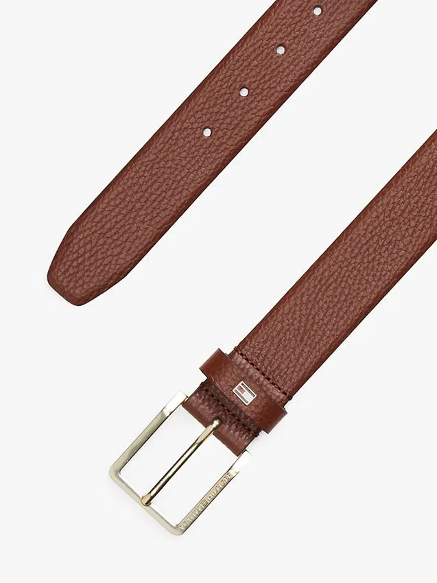 Square-Buckle Pebbled Leather Belt Square-Buckle Pebbled Leather Belt