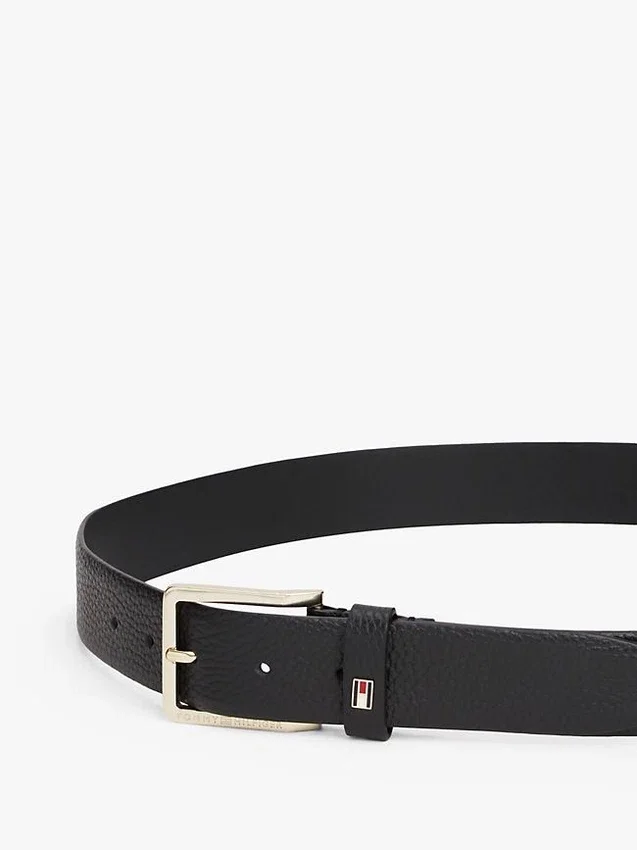 Square-Buckle Pebbled Leather Belt Square-Buckle Pebbled Leather Belt