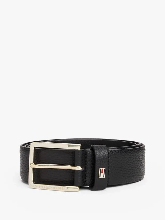 Square-Buckle Pebbled Leather Belt Square-Buckle Pebbled Leather Belt
