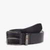 Square Buckle Smooth Leather Belt