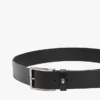Square Buckle Smooth Leather Belt