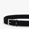 Square Buckle Woven Elastic Belt