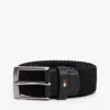 Square Buckle Woven Elastic Belt