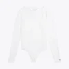 Square-Neck Long-Sleeve Bodysuit