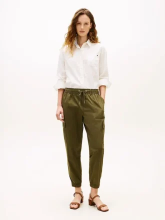 Stretch-Cotton Cargo Jogger