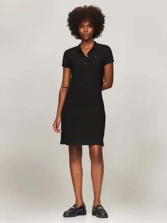 Stretch Cotton Slim Fit Polo Dress