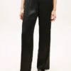Stretch Satin Pull-On Wide-Leg Pant Stretch Satin Pull-On Wide-Leg Pant