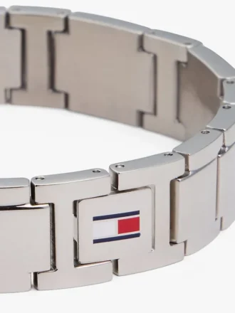 Stripe Accent Flat-Link Bracelet