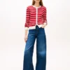 Stripe Cable Knit Cardigan Stripe Cable Knit Cardigan