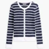 Stripe Cable Knit Cardigan Stripe Cable Knit Cardigan