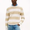Stripe Cable Knit Sweater