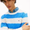 Stripe Cable Knit Sweater
