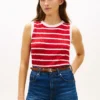 Stripe Cable Knit Sweater Vest Stripe Cable Knit Sweater Vest