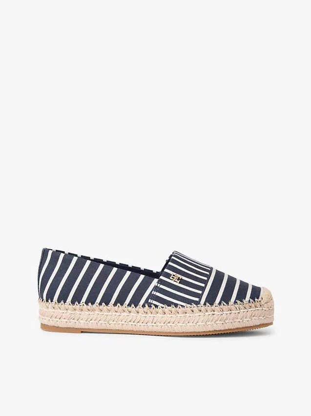 Stripe Canvas Platform Espadrille Stripe Canvas Platform Espadrille