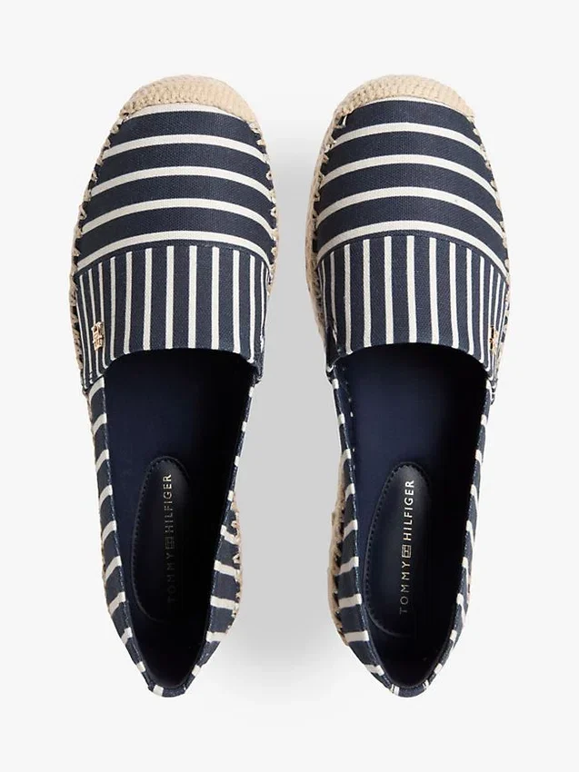 Stripe Canvas Platform Espadrille Stripe Canvas Platform Espadrille