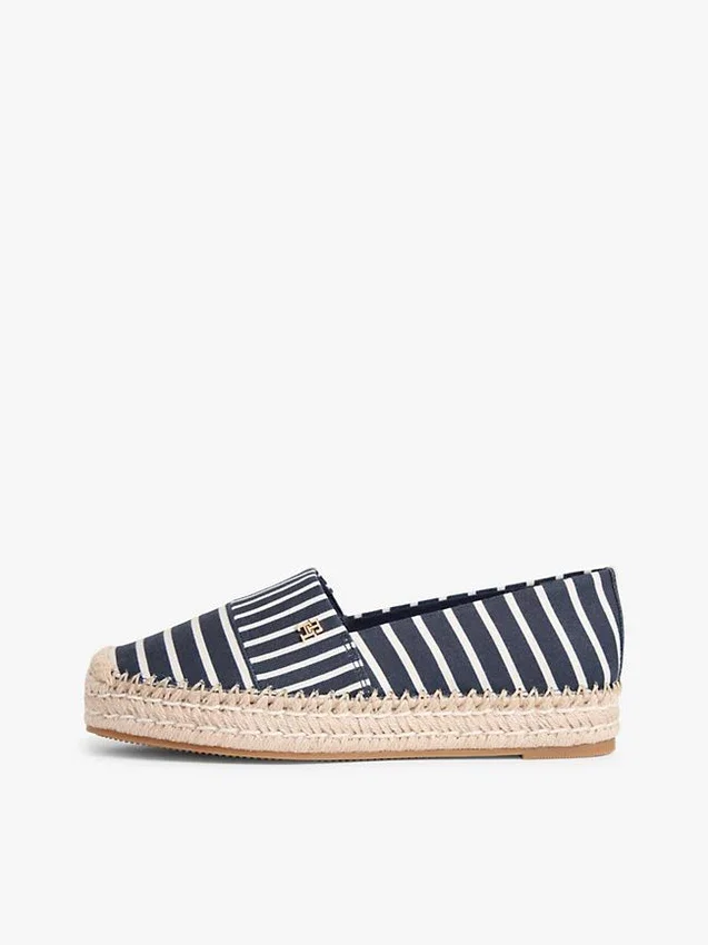Stripe Canvas Platform Espadrille Stripe Canvas Platform Espadrille