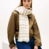 Stripe Cotton-Linen Blend Scarf Stripe Cotton-Linen Blend Scarf