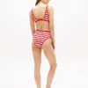 Stripe High-Rise Cheeky Bikini Bottom Stripe High-Rise Cheeky Bikini Bottom