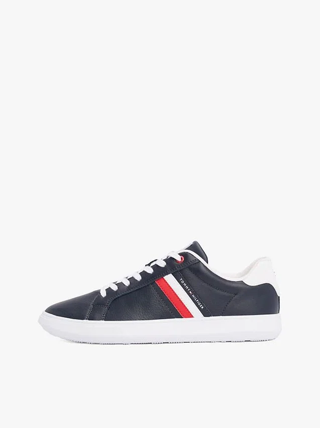 Stripe Leather Cupsole Sneaker Stripe Leather Cupsole Sneaker